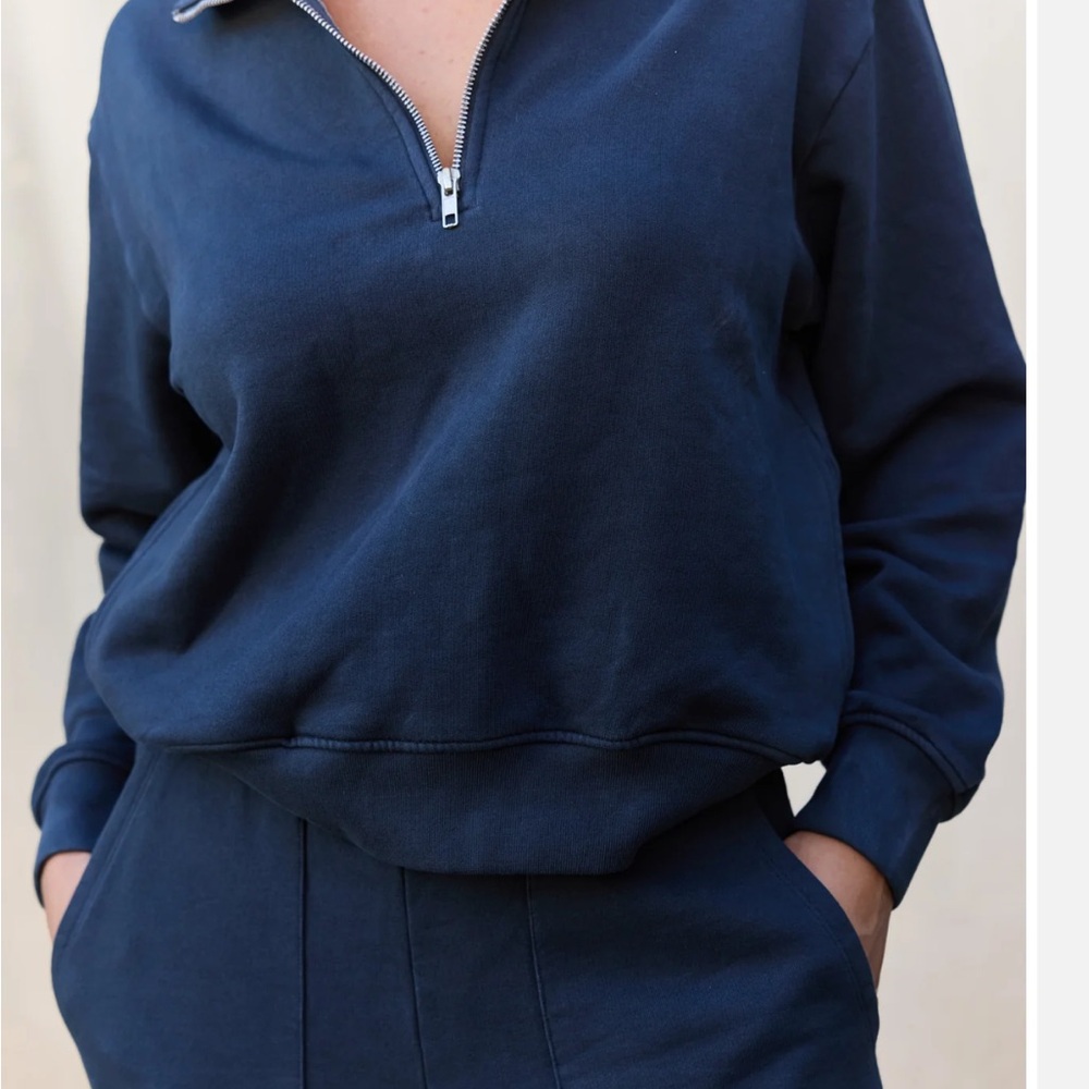 MATE the Label Navy Half-Zip Sweatshirt